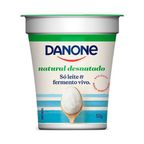 iogurte desnatado natural danone copo 160g