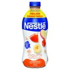 iogurte parcialmente desnatado vitamina de frutas nestle garrafa 1,25kg tamanho familia