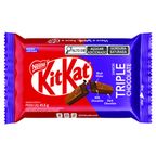 wafer triple chocolate cobertura chocolate ao leite e meio amargo kitkat pacote 41,5g