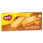 biscoito wafer sabor doce de leite ninfa 84g