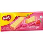 biscoito wafer sabor morango ninfa 84g