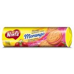 biscoito recheado sabor morango ninfa 110g