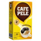 cafe torrado e moido a vacuo tradicional cafe pele pacote 500g