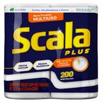 toalha de papel scala plus pacote 2 unidades com 100 folhas cada