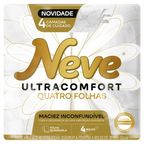 papel higienico folha quadrupla neutro neve ultracomfort 20m pacote 4 unidades