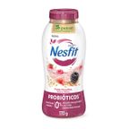 iogurte desnatado frutas vermelhas, aveia e hibisco zero lactose nesfit frasco 170g