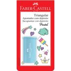 apontador triangular com deposito faber-castell un