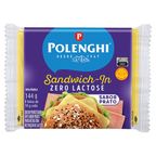 queijo prato processado sandwich-in zero lactose polenghi 144g