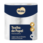 papel toalha nida com 2 rolos